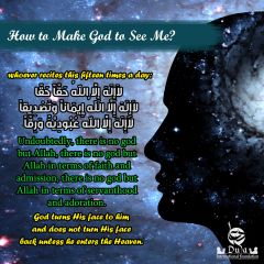   how to make god to see me 